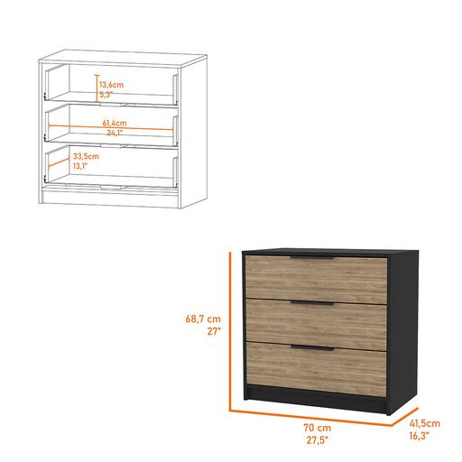 Washington Three Drawer Dresser – photo 3 of 7