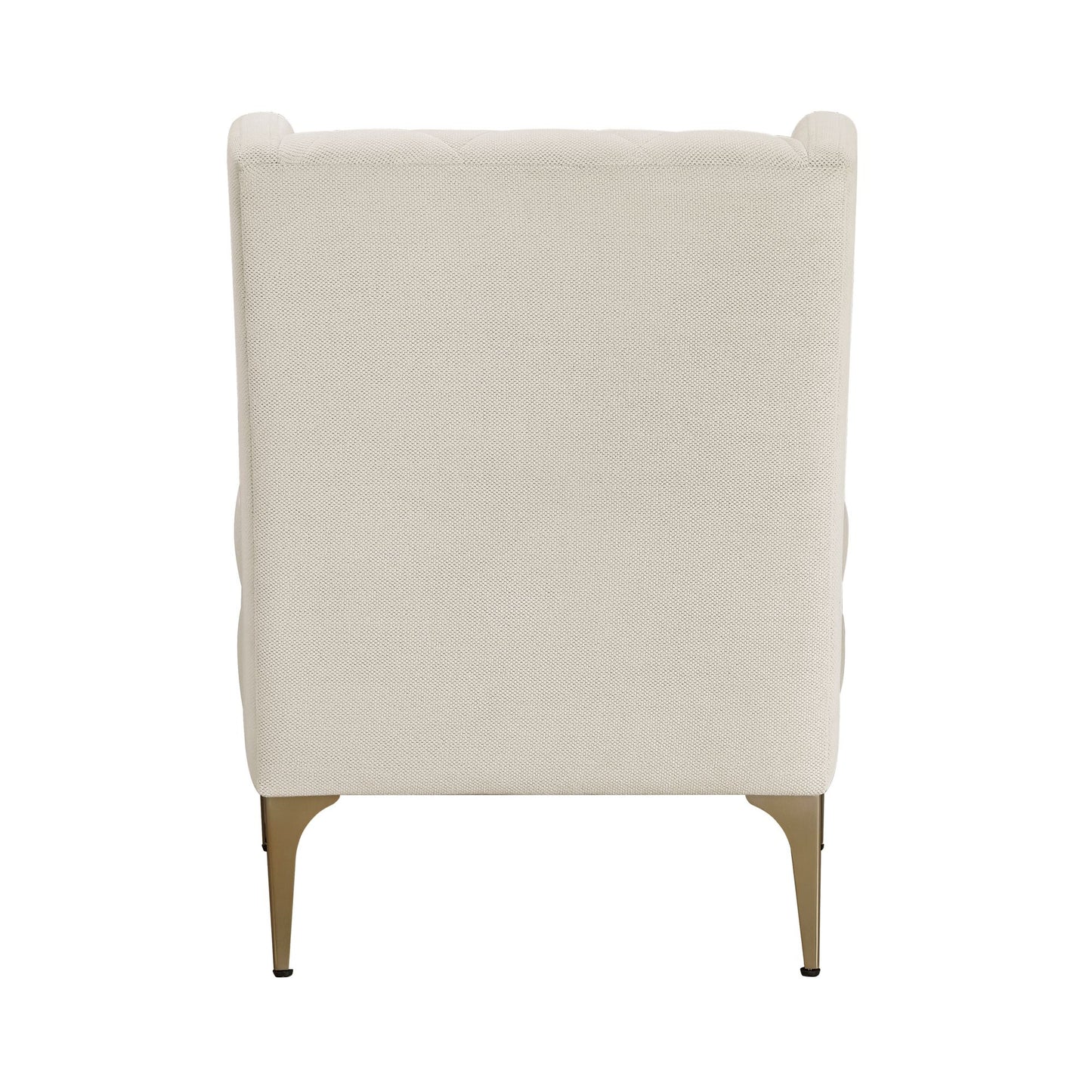 Modern Luxury Taupe Chenille Upholstery Wingback Accent Chair – photo 8 of 11