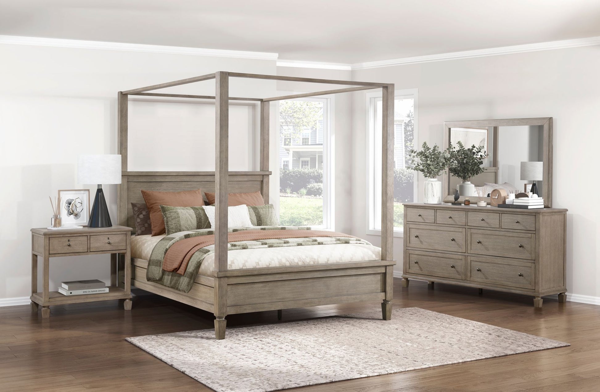 Gray Oak Finish Classic Transitional Bedroom Furniture 1pc Dresser – photo 8 of 11