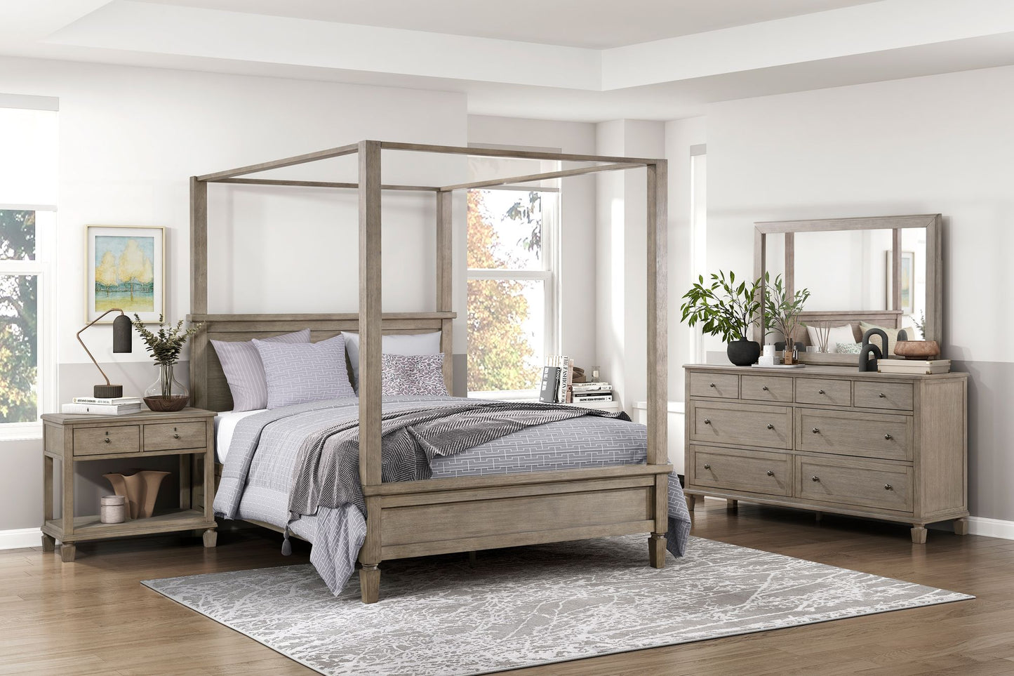 Gray Oak Finish Classic Transitional Bedroom Furniture 1pc Dresser – photo 10 of 11