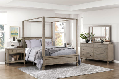 Gray Oak Finish Classic Transitional Bedroom Furniture 1pc Dresser – photo 10 of 11