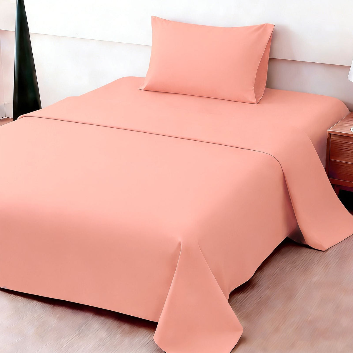 Brushed Microfiber Sheet Set – Ultra-Soft 4-Piece in 8 Colors – Pink