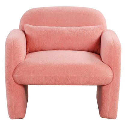 Modern Accent Chair with Waist Pillow and Armrests for Living Room – photo 22 of 27