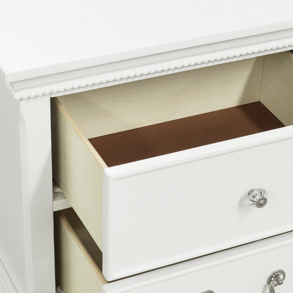 Classic Traditional Style 1pc Nightstand Wood White Finish Dovetail – photo 4 of 7