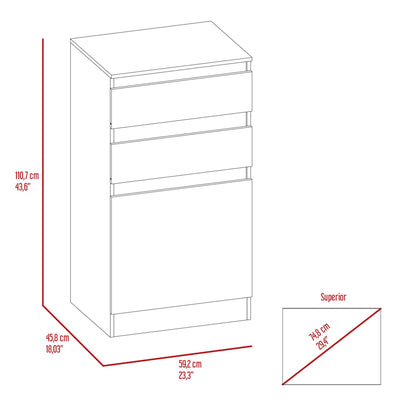 Cassel 2-Drawer Dresser White – photo 7 of 7