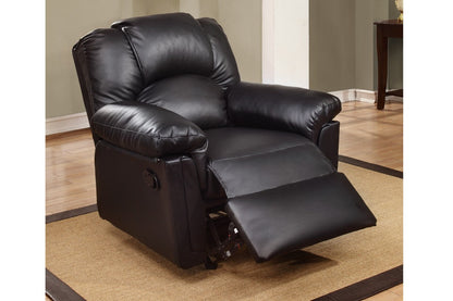 Bonded Leather Rocker/Recliner Black