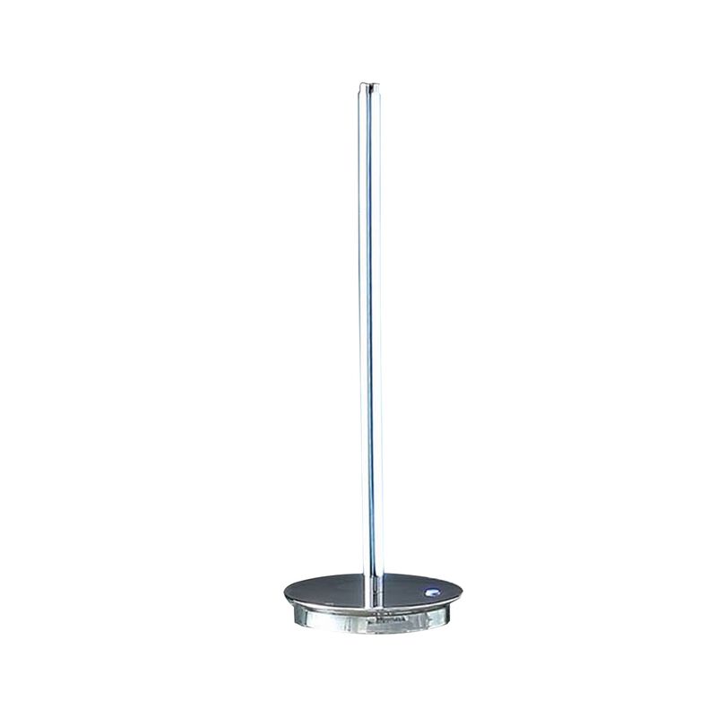 Fizo 25 Inch Table Lamp, Sleek Design, LED Light, Touch Switch, Silver