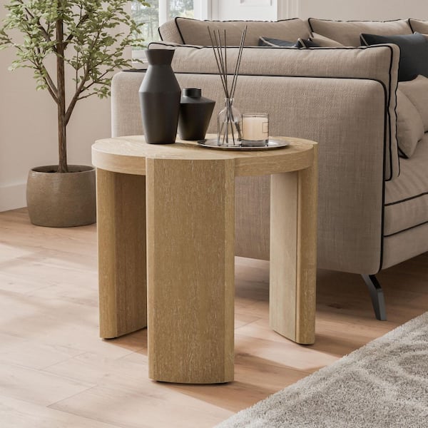 Chloe Cocktail Coffee Table, 40 Inch Octagon Espresso Brown Wood