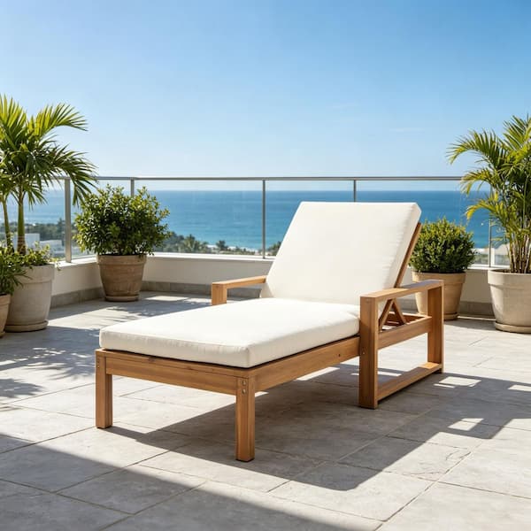 Bea Outdoor Club Chair, White Cushions, X Back Design Weathered Gray