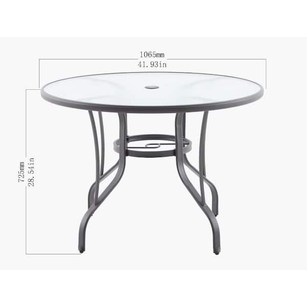 Azy Side End Table, 24 Inch Round Top, Gold Capped Legs, Dark Brown