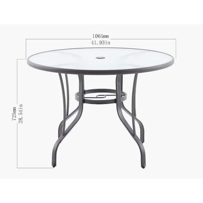 Azy Side End Table, 24 Inch Round Top, Gold Capped Legs, Dark Brown
