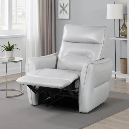 Teren Power Recliner Chair, Rich Taupe Leather Match, Foam