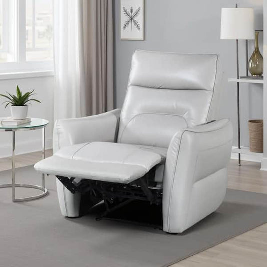 Teren Power Recliner Chair, Rich Taupe Leather Match, Foam