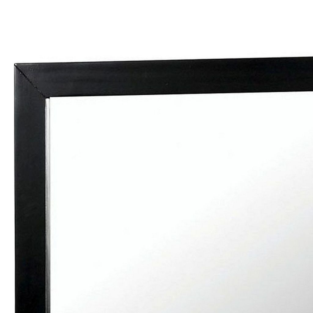 Lennart II Black Rectangular Mirror - View 3