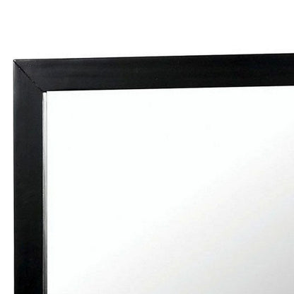 Lennart II Black Rectangular Mirror - View 3