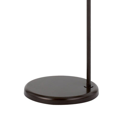 Cyan 65 Inch Adjustable Metal Arc Floor Lamp, White Mica Shade, Dark Bronze - View 4