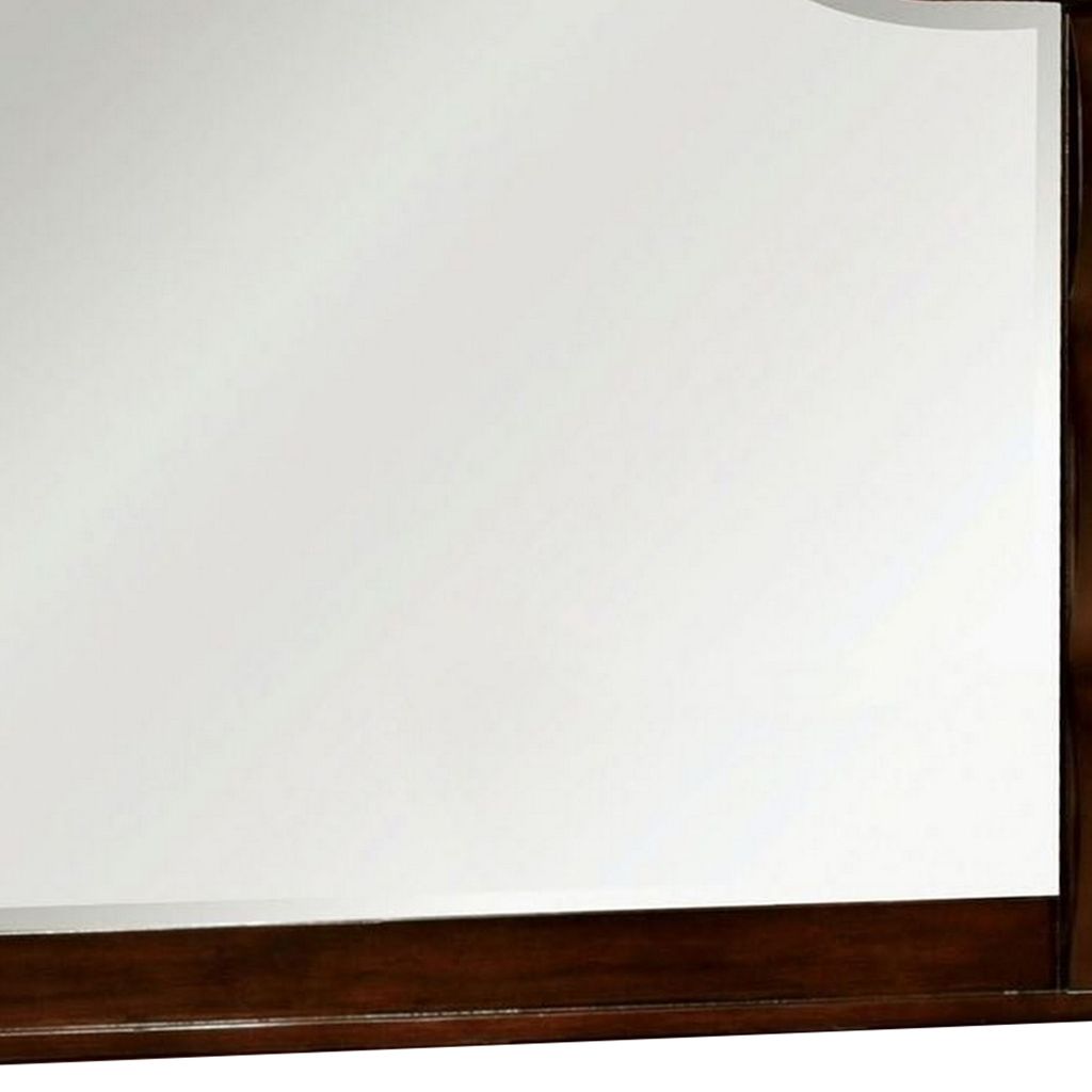 Burleigh Transitional Style Mirror , Cherry - View 5