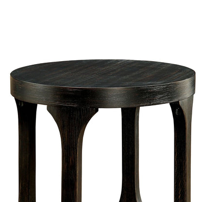 Carrie Transitional End Table, Antique Black - View 4
