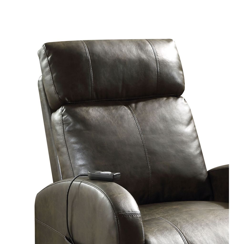 Ricardo Recliner with Power Lift, Dark Gray - View 3