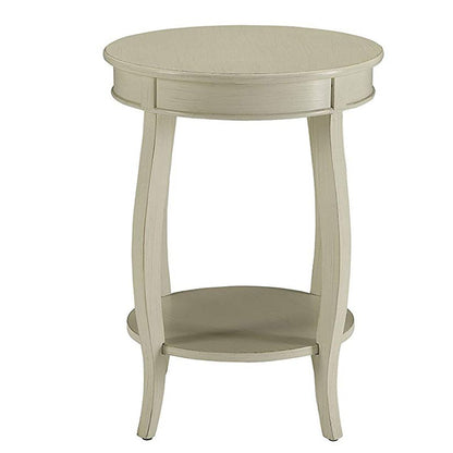 Fashionable Side Table, Antique White - View 2
