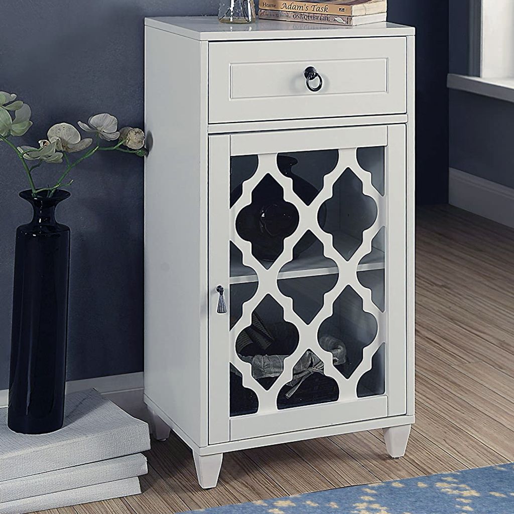 Faddish Side Table, White - View 7