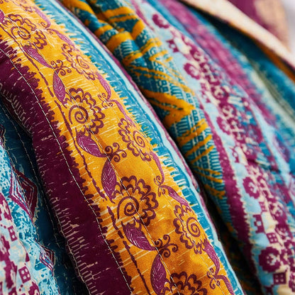 Tribal Print King Quilt Set with Decorative Pillows, Multicolor - View 2