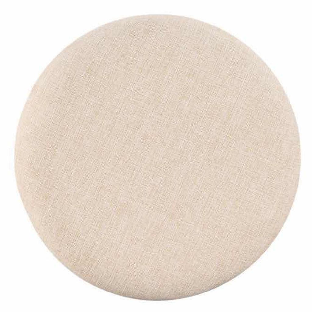 Liam 24 Inch Wood Counter Stool, Swivel Seat, High Density Foam Cushion, Ivory - View 3