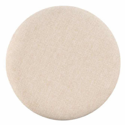 Liam 24 Inch Wood Counter Stool, Swivel Seat, High Density Foam Cushion, Ivory - View 3