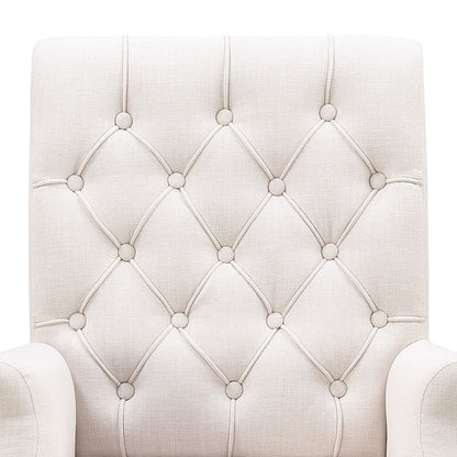 William Parson Side Dining Chair, Beige & Smokey Black - View 3