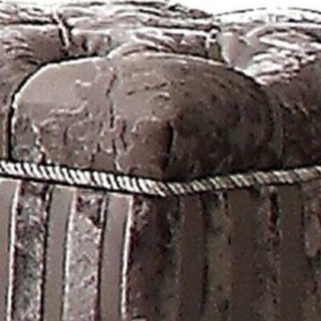 Traditional Style Wood and Poly Resin Vanity Stool, Gray - View 4