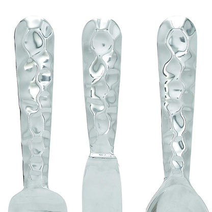 Artistic Cutlery Wall Decor In Aluminum, Set of Three, Silver - View 2