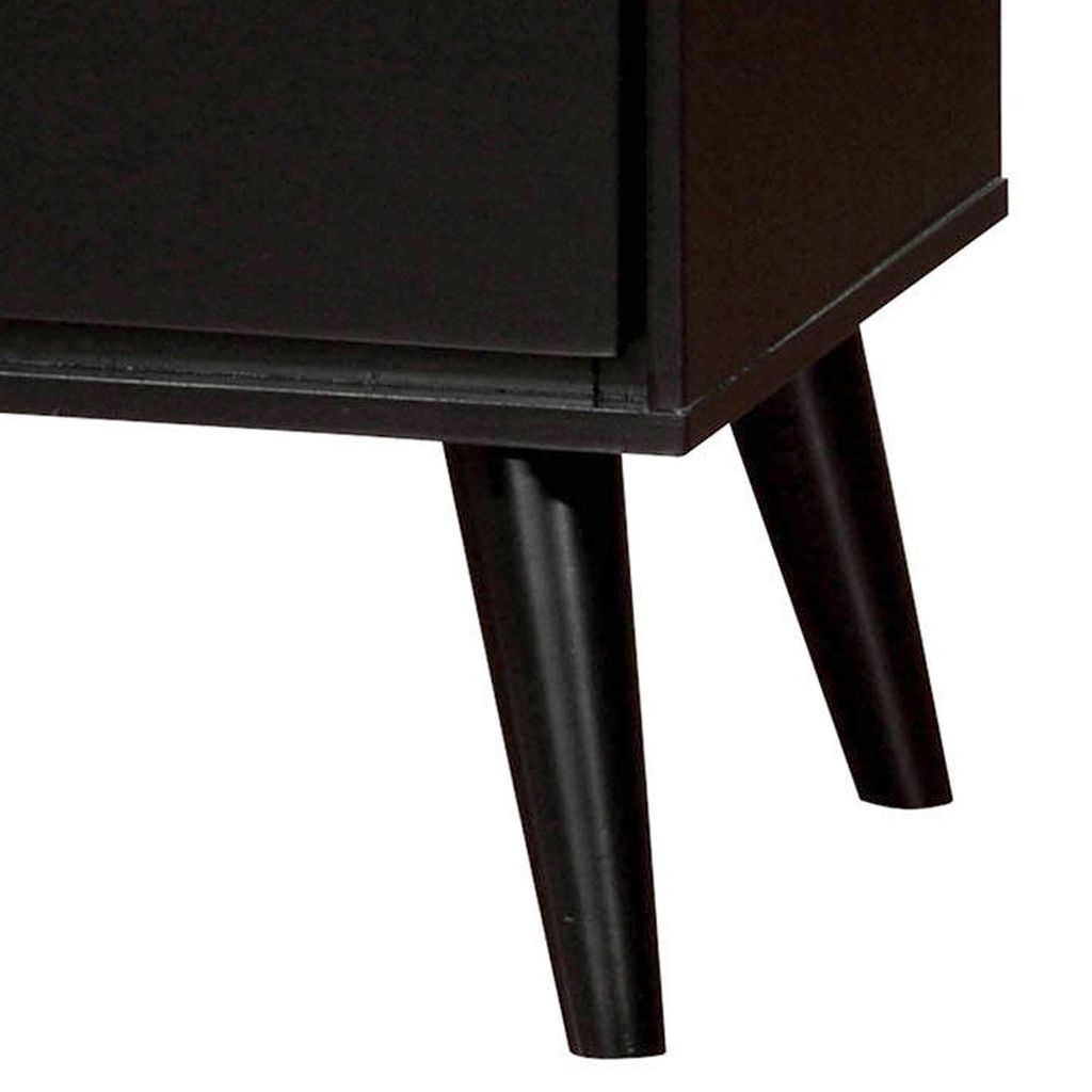 Lennart Mid Century Modern Nightstand, Black - View 5