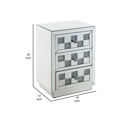 Accent Table with Self Closure and Safety Top Feature, White - View 6