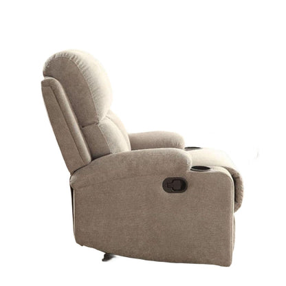 Rosia Homely Recliner , Gray Linen - View 6