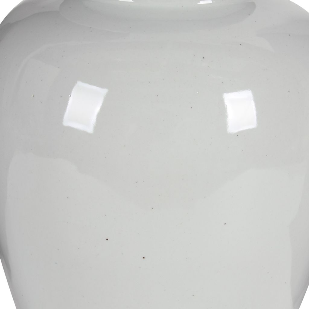 Ceramic Ginger Jar With Lid, Off White - View 3