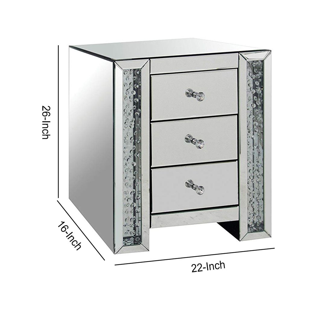 Nysa End Table, Mirrored - View 5