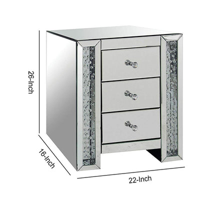 Nysa End Table, Mirrored - View 5