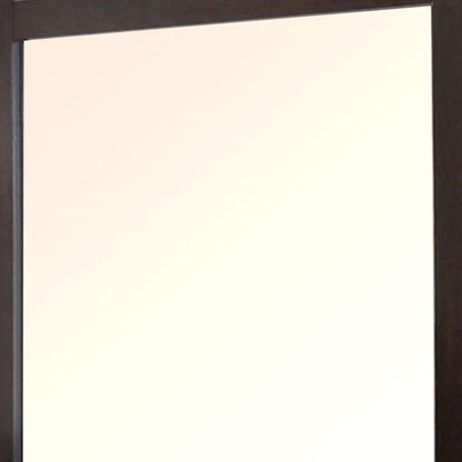 Wall Mirror with Wooden Carvings and Scrolled Frame, Gold - View 4