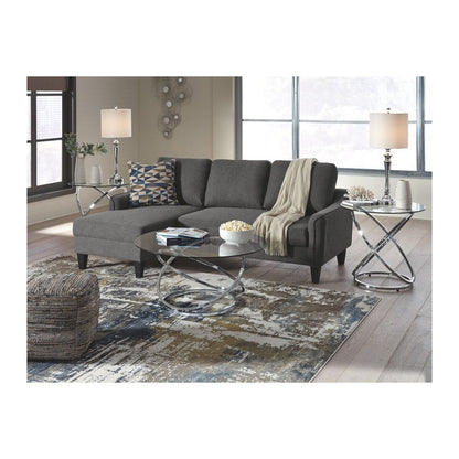 3-Piece Coffee and Side End Table Set | Round Glass Tops with Swirl Chrome Steel Bases | Silver - View 4