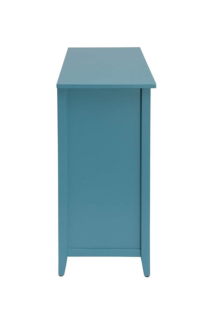Flavius Console Table With 6 Drawers, Blue - View 4