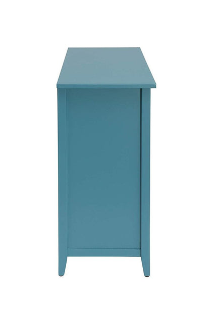 Flavius Console Table With 6 Drawers, Blue - View 4