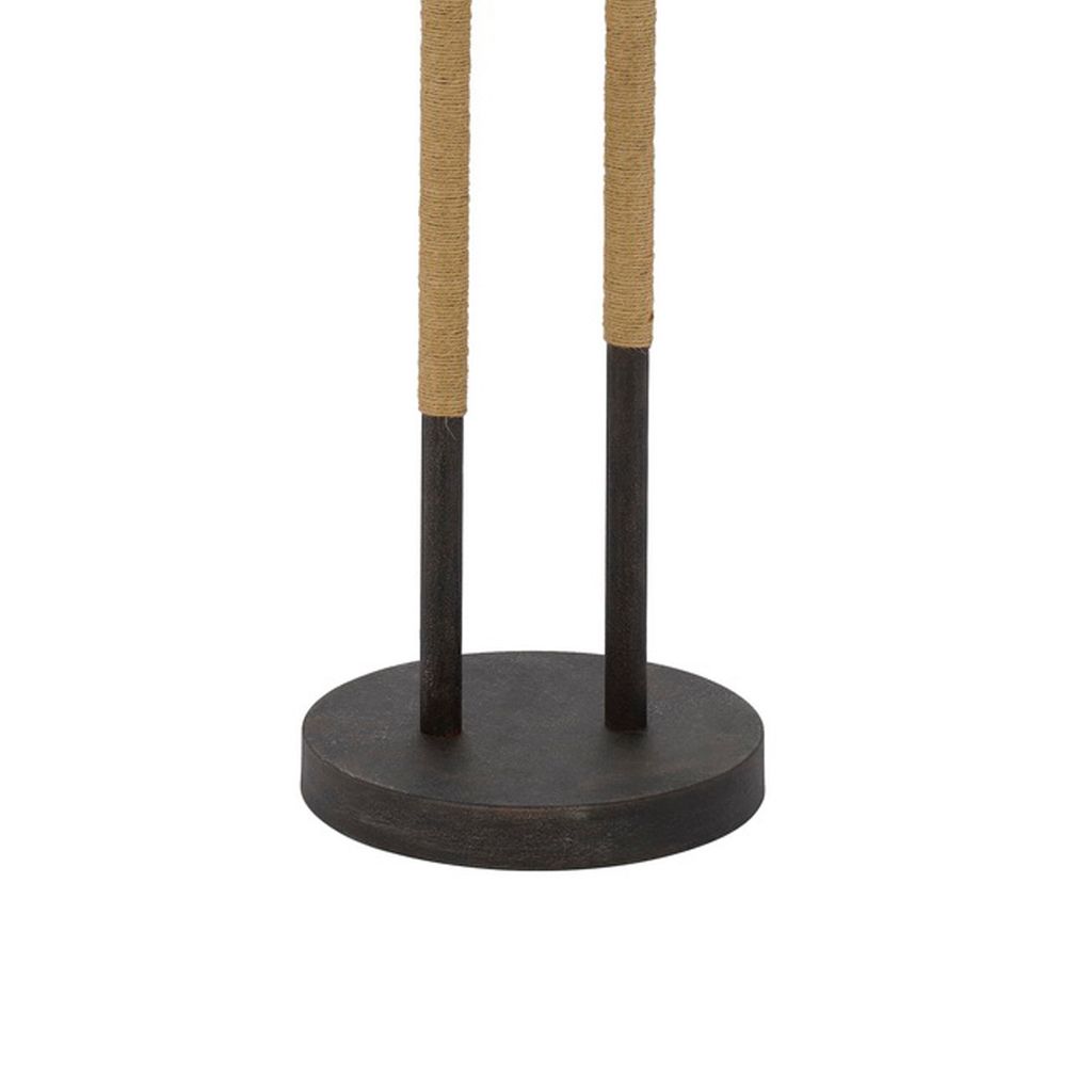 60 Inch Metal Tree Branch Base Floor Lamp, Dimmer, Black - View 5