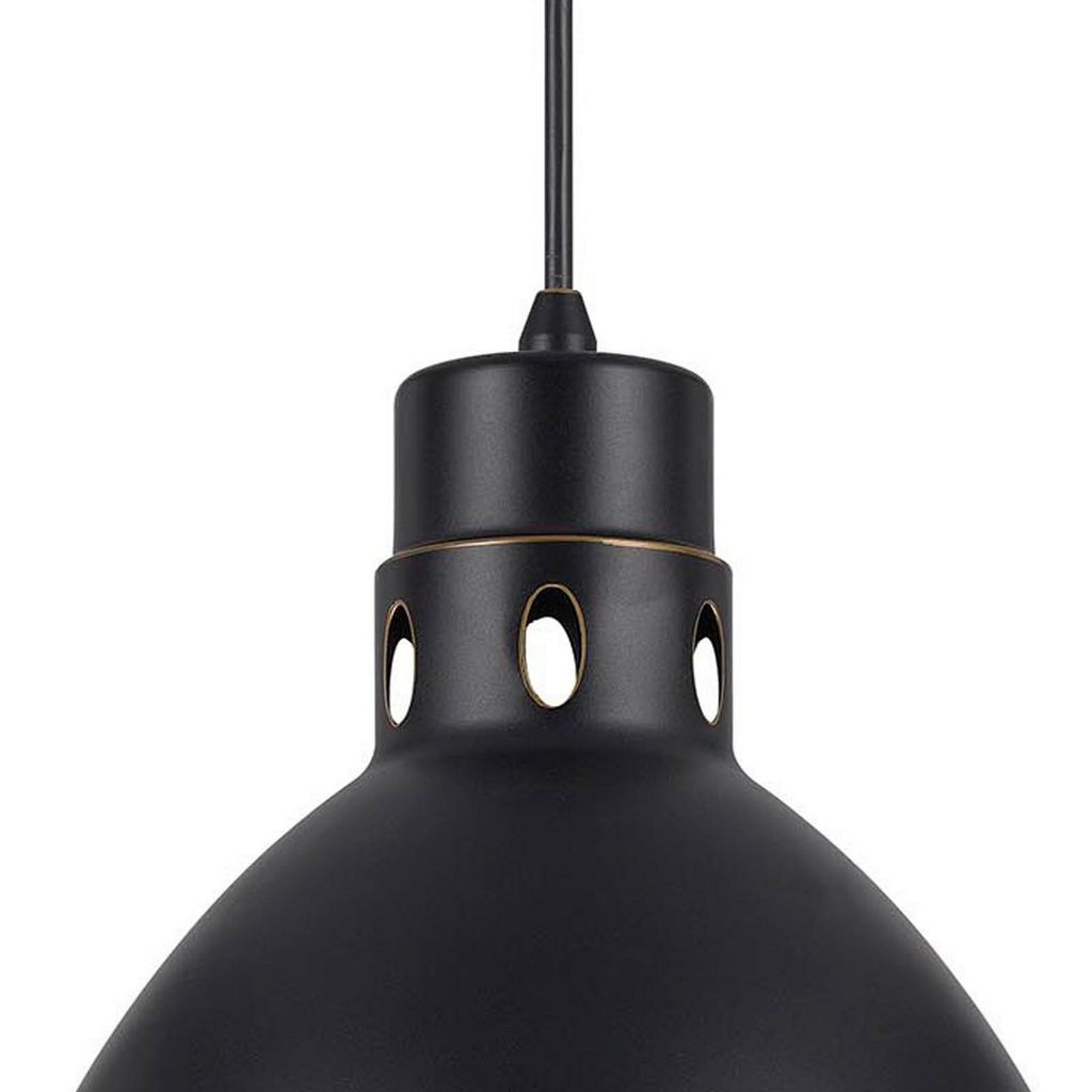 Nico 10 Inch Modern Pendent Light with Bronze Metal Shade, Clean SIlhouette - View 2