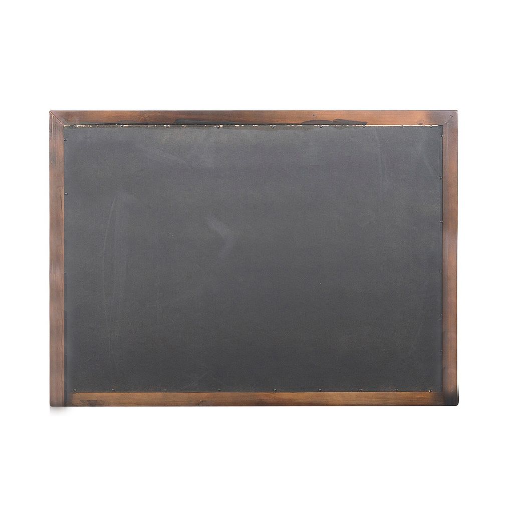 38 Inch Wooden Landscape Mirror, Molded Details, Dual Texture, Brown - View 3