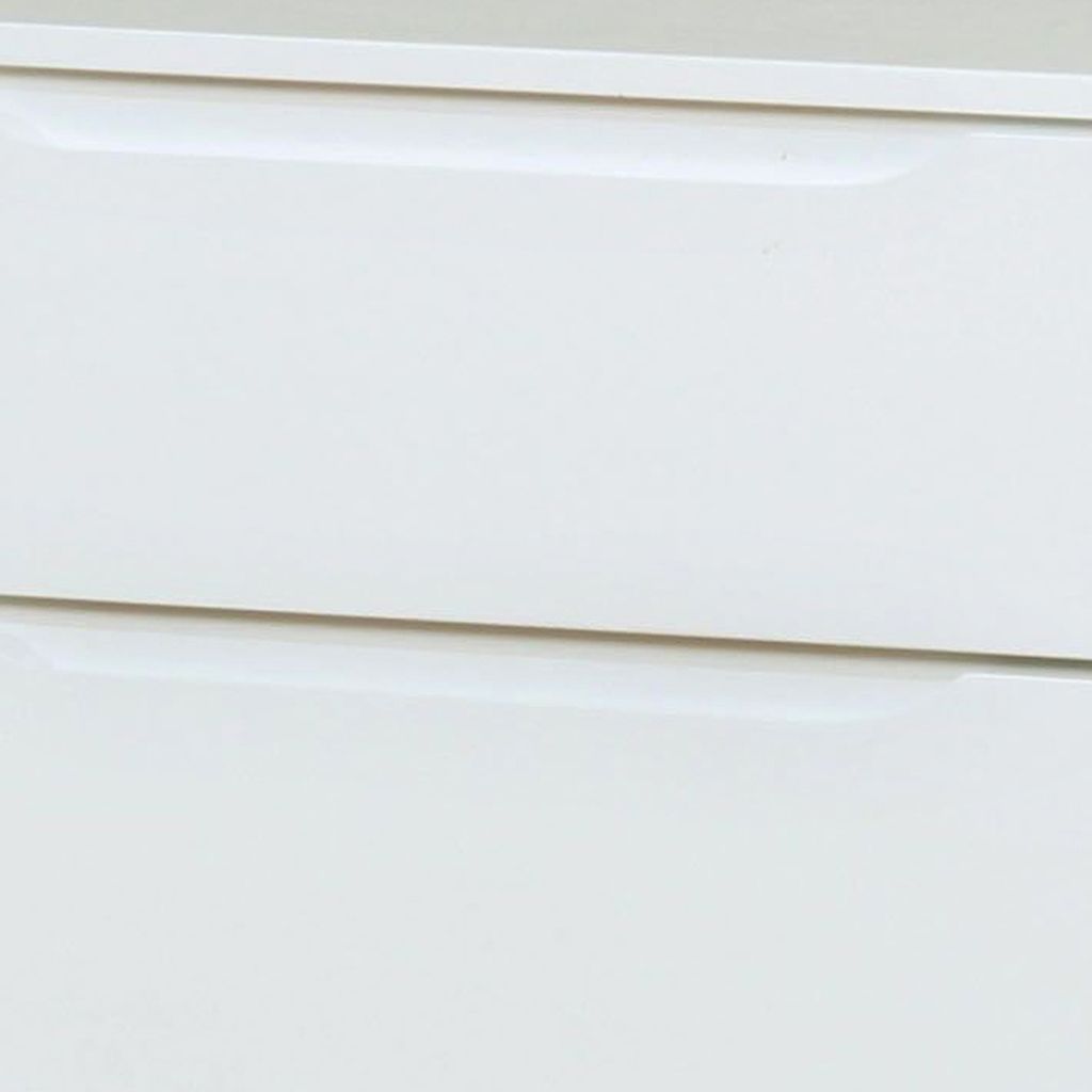 2 Drawer Wooden Nightstand with Recessed Drawer Fronts, White - View 4