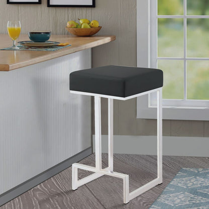 Metal Counter Height Stool, Black - View 6