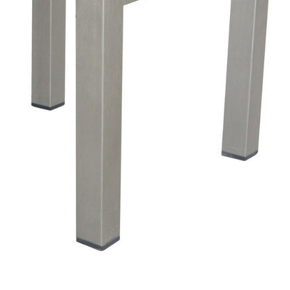 16 Inch Outdoor Side Table, Highly Functional, Easy Movable, Gray - View 6