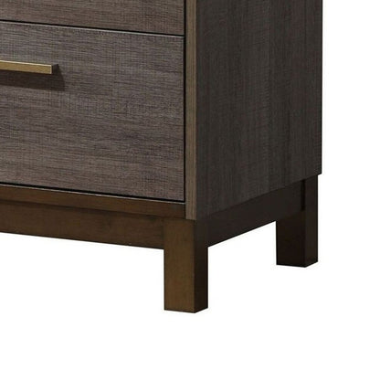 Manvel Contemporary Style Night Stand, Antique Gray - View 5