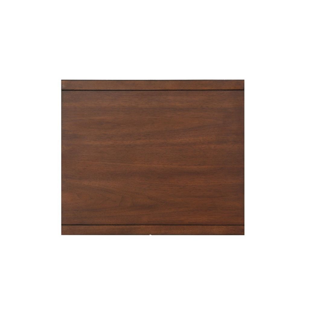 1 Drawer Wooden End Table with Splayed Legs, Walnut Brown - View 3