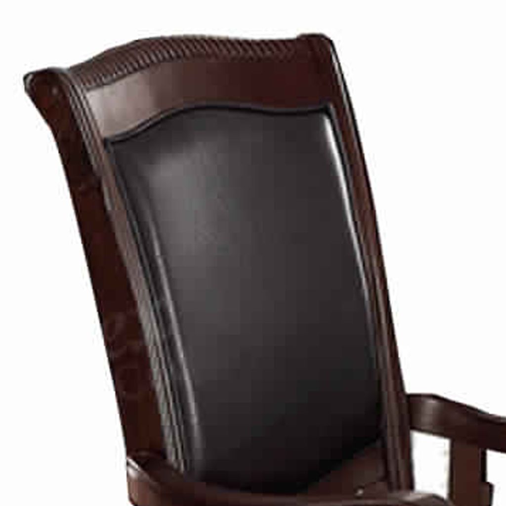 Old Style Rubber Wood Arm Chair Set Of 2 Brown - View 5